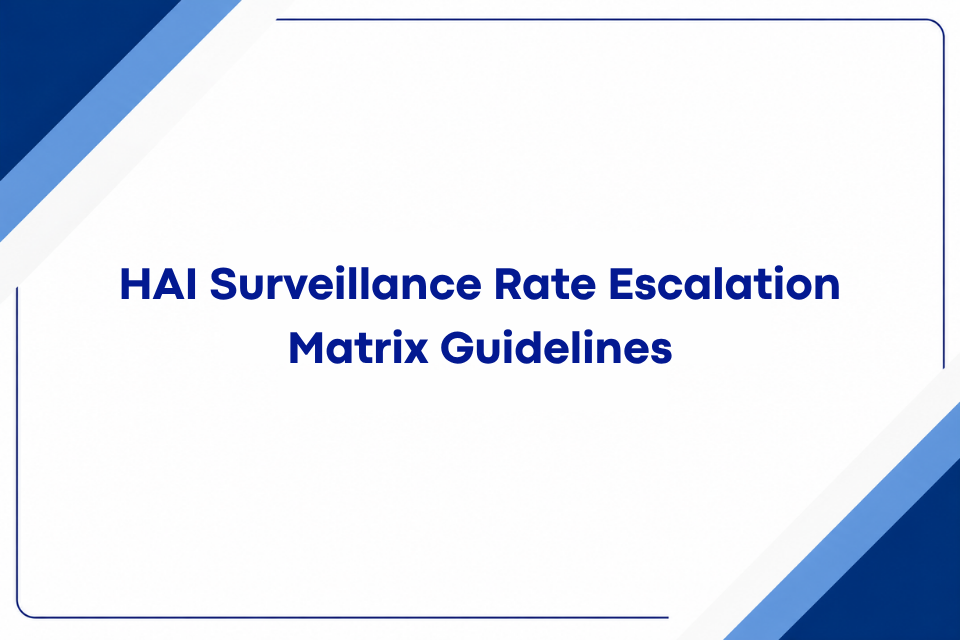 HAI Surveillance Rate Escalation Matrix Guidelines